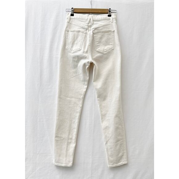 SLVRLAKE Beatnik Slim Fit High Rise Jeans White Wash Women's Size 27 - Picture 8 of 16